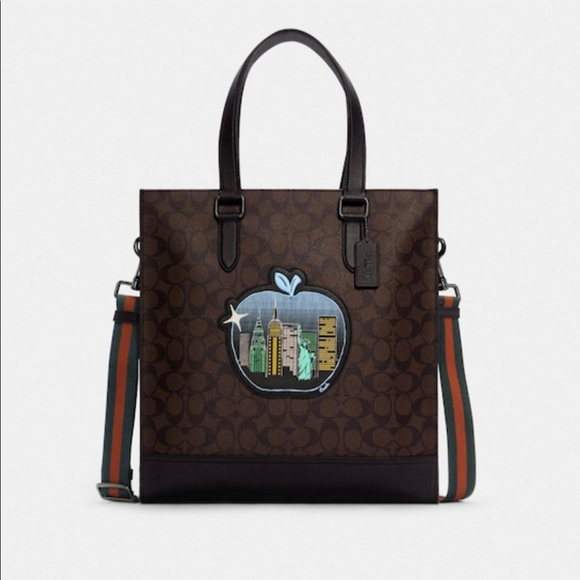 Coach Graham Structured Tote Souvenir Patches - Picture 1 of 11